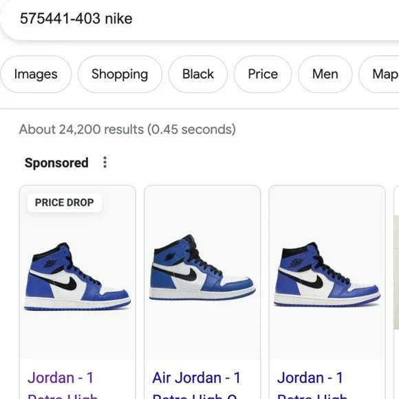 Air Jordan 1 Retro High OG BG 'Game Royal' (GS) EUR 40, Women's 9, Men's 7 - Picture 5 of 6